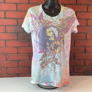 Catch A Fire Bob Marley Girl's Large‎ T-Shirt – Graphic Music Tee